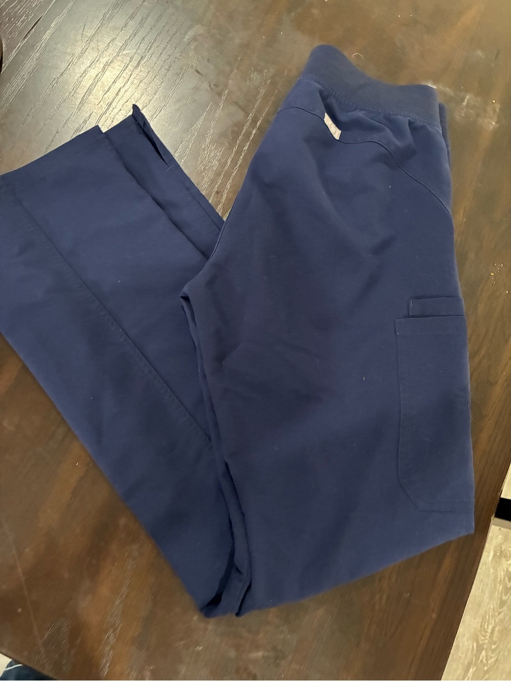 Figs Men's Navy Jogger Sweatpants with Side Cargo Pocket